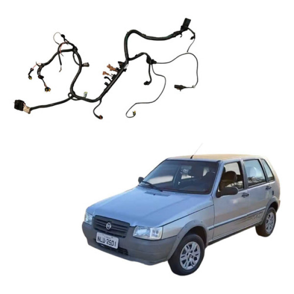 Chicote Injeçao Fiat Uno Mille 1.0 8v 2010 2012 55215751146