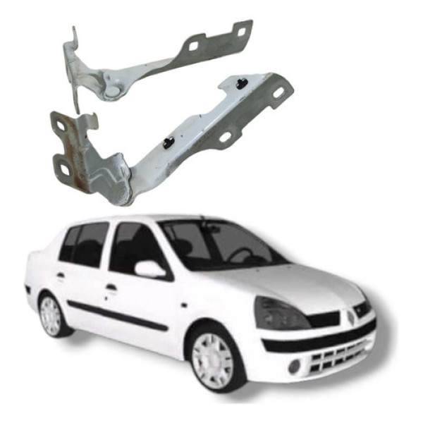 Par Dobradiça Capô Renault Clio Megane 2004