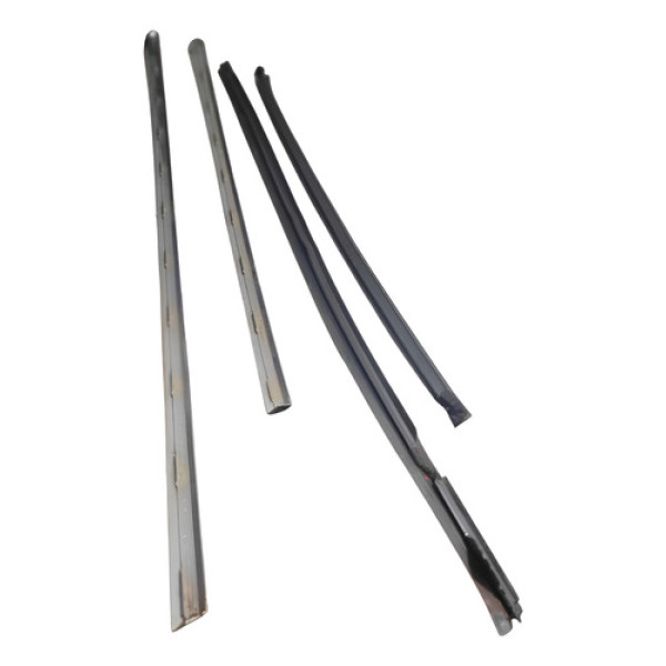 Kit Pestana Borracha Diant Esquerda Ford Fiesta 2014 2018 Preto