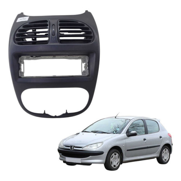 Moldura Painel Central Difusor Ar Peugeot 206 2001 2008