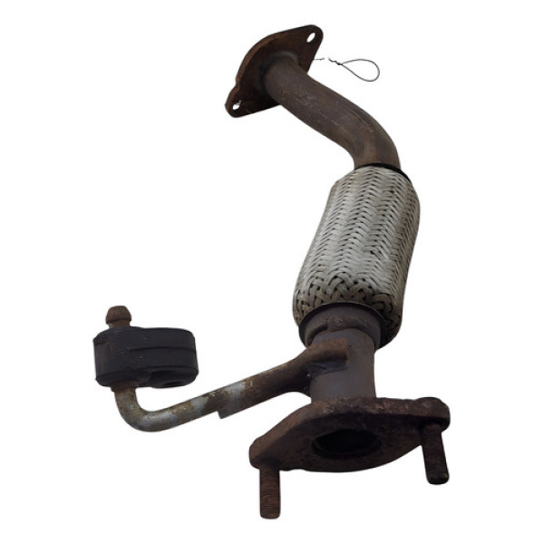 Tubo Malha Flexivel Escapamento Hyundai Hb20 1.0 12v 2012 Prateado