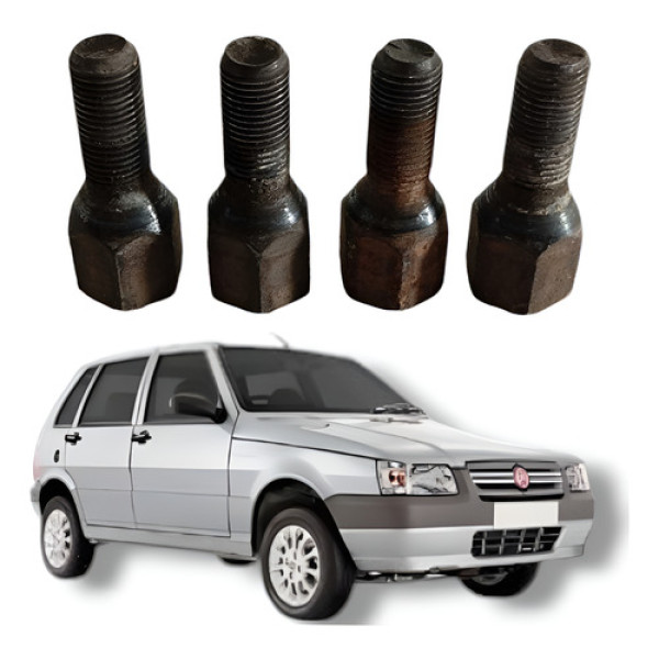 Jogo Parafuso Roda Fiat Uno Mille Fire Flex 2008