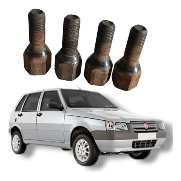 Jogo Parafuso Roda Fiat Uno Mille Fire Flex 2008