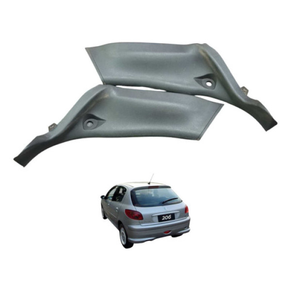 Par Moldura Lateral Traseira Peugeot 206  2008 9653638577