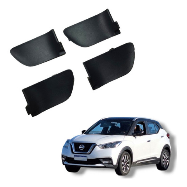 Jogo Acabamento Interno Maçaneta Nissan Kicks 2016 A 2020