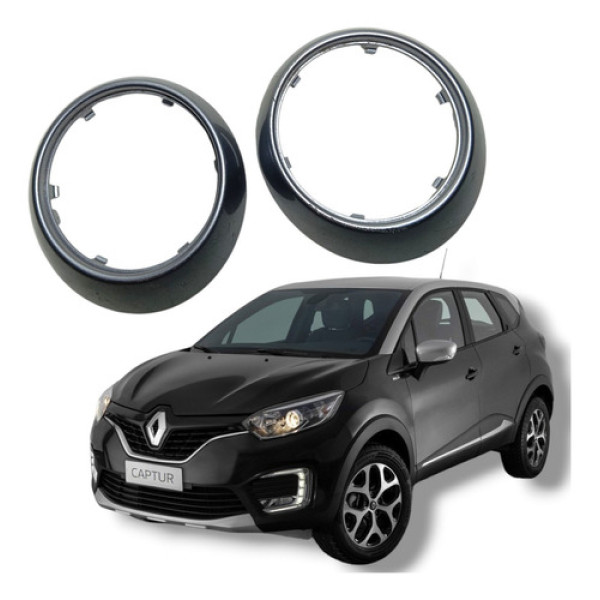 Par Acabamento Difusor Painel Renault Captur 2018 A 2021