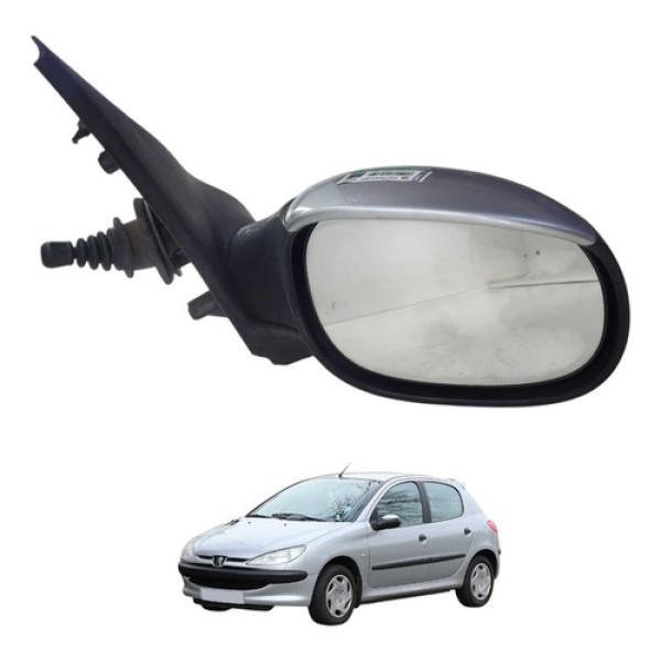 Retrovisor Manual Direito Peugeot 206 2008