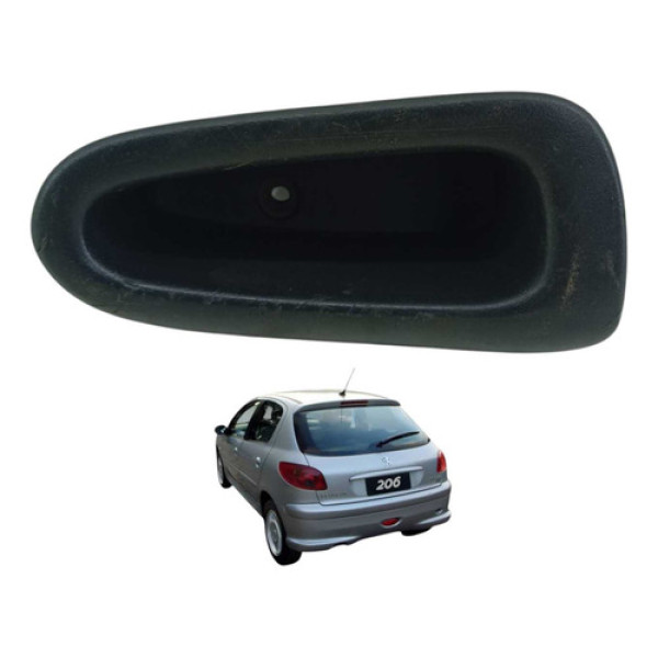 Puxador Internor Porta Traseira Ld Peugeot 206 08 9631696777 Preto