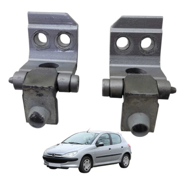 Par Dobradiça Porta Dianteira Direita Peugeot 206 2001 2008