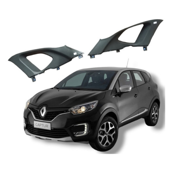 Par Acabamento Coluna Traseira Renault Captur 2018 A 2021