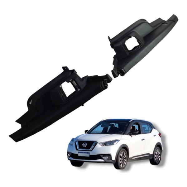 Par Acabamento Coluna Banco Traseiro Nissan Kicks 2016 2020