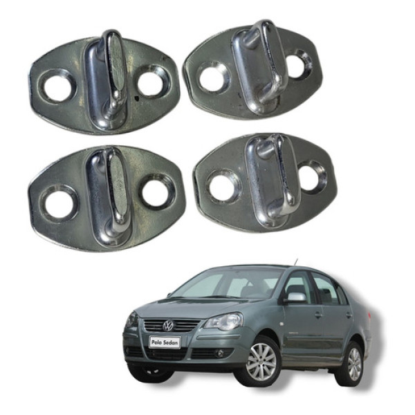 Jogo Batente Porta Volks. Polo Comfortline Sedan 2008 2013