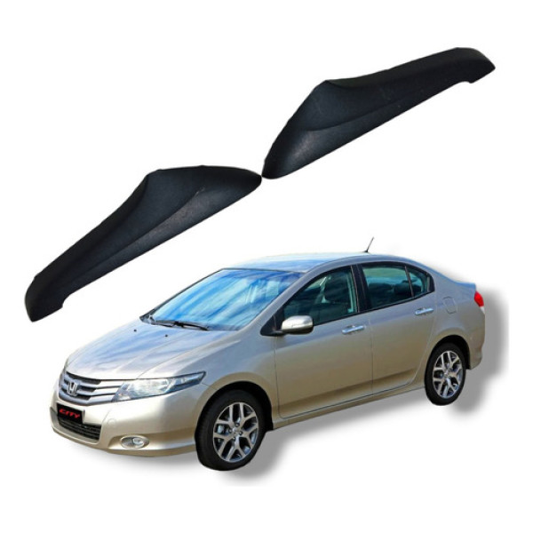 Par Acabamento Apoio Braço Traseiro Honda City 2009 A 2013