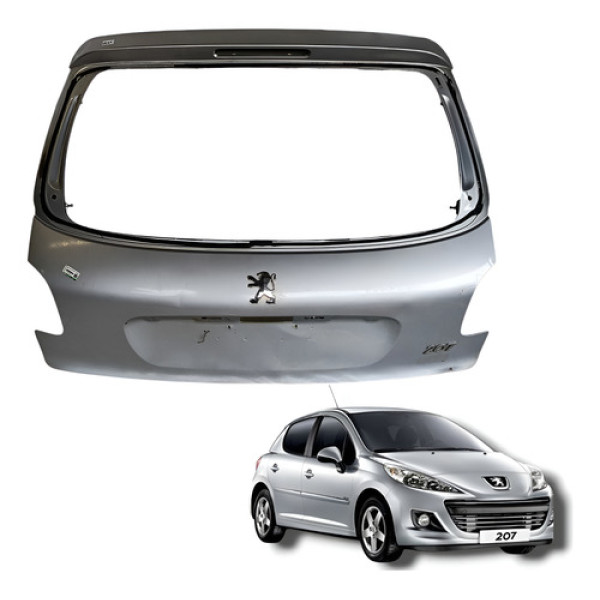 Tampa Traseira Peugeot 207 2010 Prata