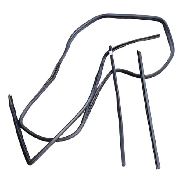 Kit Borracha Pestana Porta Direita Fiat Strada Working 2014 Azul-turquesa