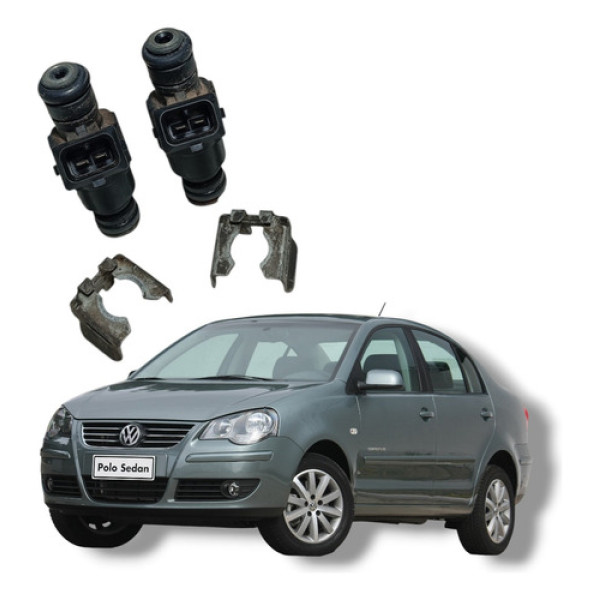 Par Bico Injetor Vw Polo Comfortline 1.6 Flex 2008 2013