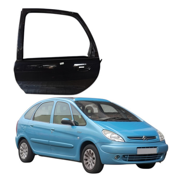 Porta Traseira Esquerda Citroën Xsara Picasso 2004 Traseira Esquerda Preto