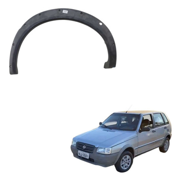 Moldura Lateral Traseira Le Fiat Uno Mille 2012 100165924 Cinza