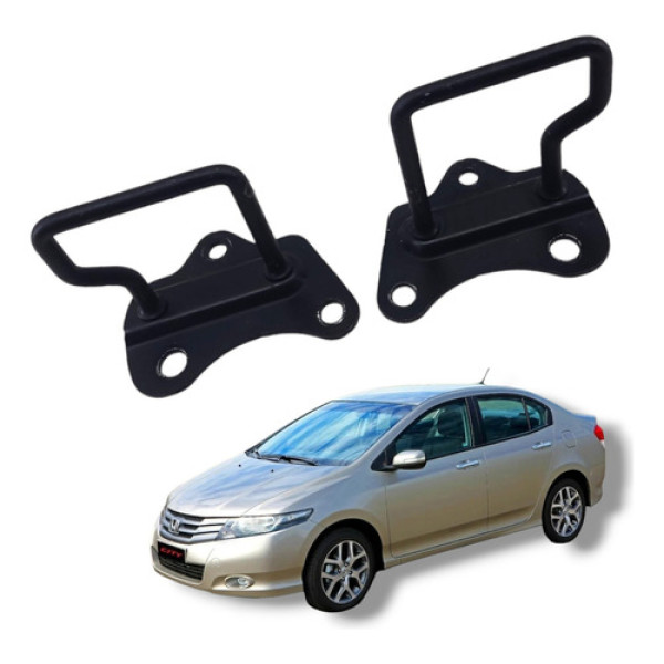 Par Trava Pino Banco Traseiro Honda City 2009 A 2013