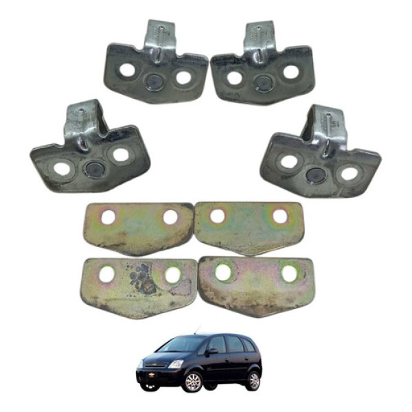 Jogo Batente Porta Chevrolet Meriva 2003 2011