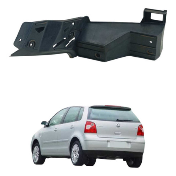 Guia Parachoque Traseiro Esquerdo Vw Polo 03 13 6q6807393