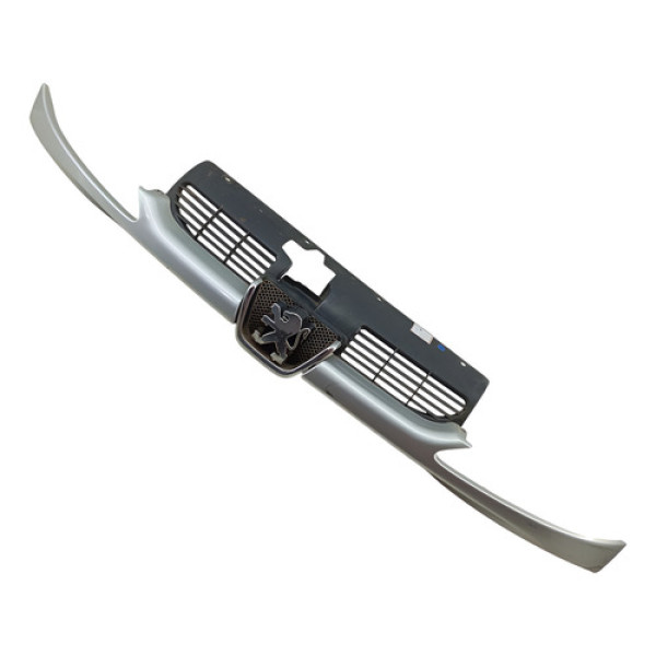 Grade Parachoque Dianteiro Peugeot 206 2006 2012 Cinza Ambos Os Lados