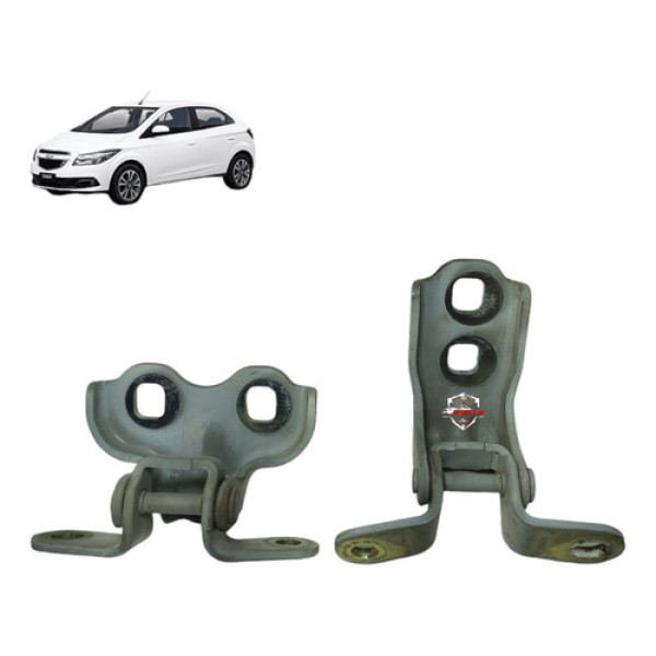 Par Dobradiça Porta Dianteira Direita Chevrolet Onix 2014