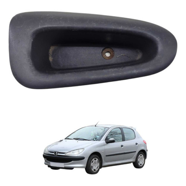 Puxador Interno Porta Dianteira Ld Peugeot 206 08 9629325977 Preto