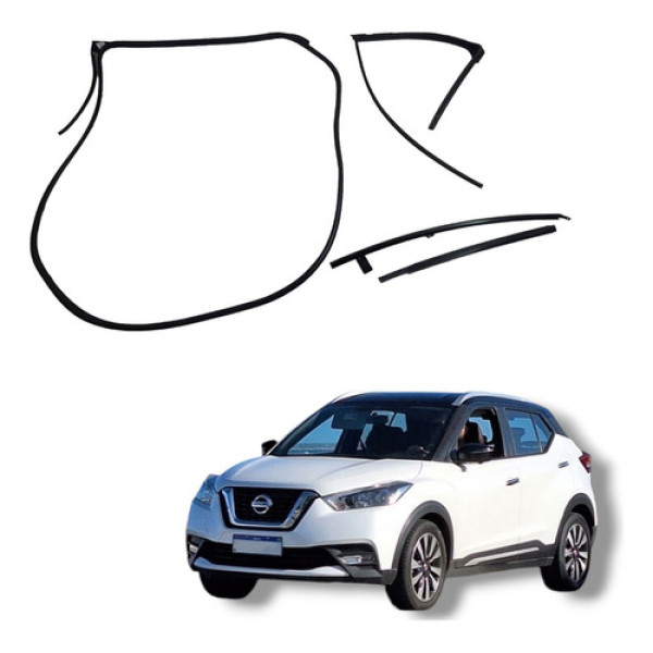 Jogo Borracha Porta Traseira Direita Nissan Kicks 2016 A 22