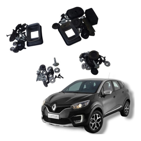 Jogo Acabamentos Parafusos Portas Renault Captur 2018 A 2021
