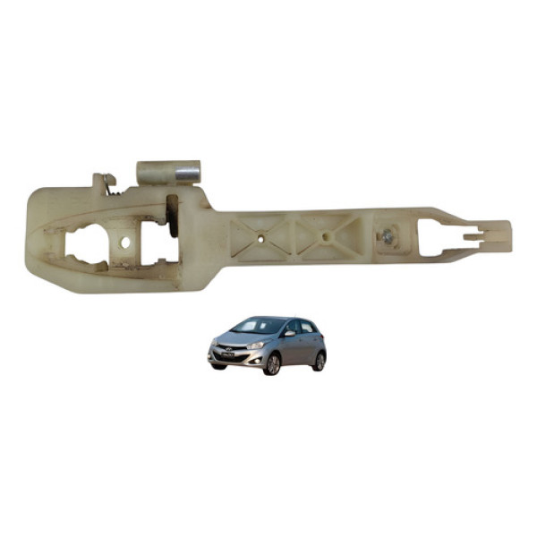 Suporte Maçaneta Traseira Direita Hyundai Hb20 2013 2019 Verde-escuro Traseira