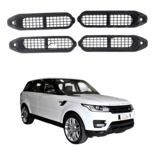 Kit Entrada Ar Paralama Range Rover Sport 2014 Cpla9a675cb Branco Brilhante