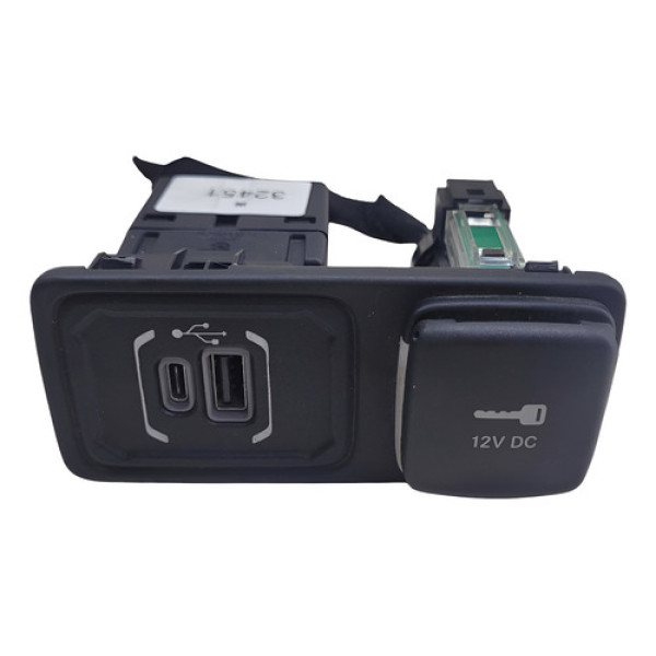 Moldura Tomada Usb Jeep Renegade 2022 1002671010 Preto