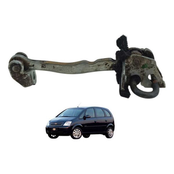 Limitador Porta Dianteira Esquerda Gm Meriva 2003  2011 Preto