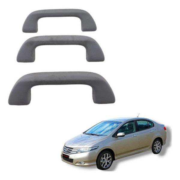 Kit Alça Teto Puta Que Pariu Honda City 2009 A 2013