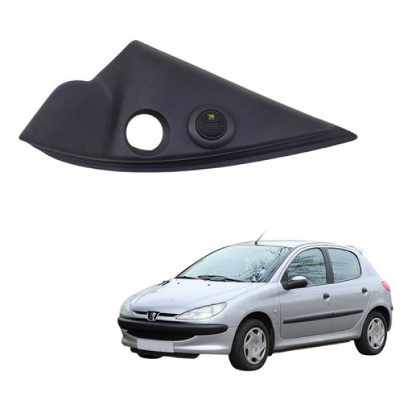 Moldura Retrovisor Interno Le Peugeot 206 2008 9650062077 Preto