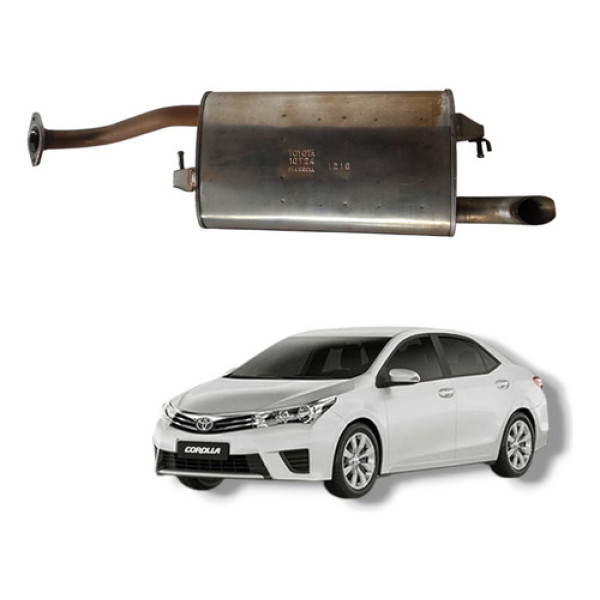 Escapamento Silencioso Traseiro Toyota Corolla 1.8 2016