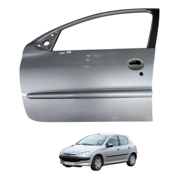 Porta Dianteira Esquerda Peugeot 206 207 2002 2012 Dianteira Esquerda