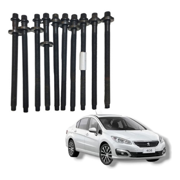 Jogo Parafuso Cabeçote Peugeot 408 1.6 Thp Turbo 2016