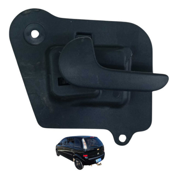 Maçaneta Interna Traseira Esquerda Gm Meriva 2011 93385330 Preto Traseira