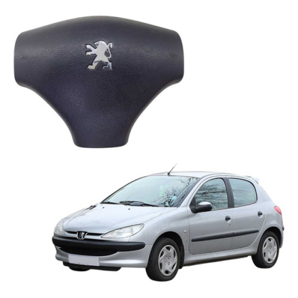  Tampa Capa Buzina Volante Peugeot 206 207 2008 9644329177 Preto