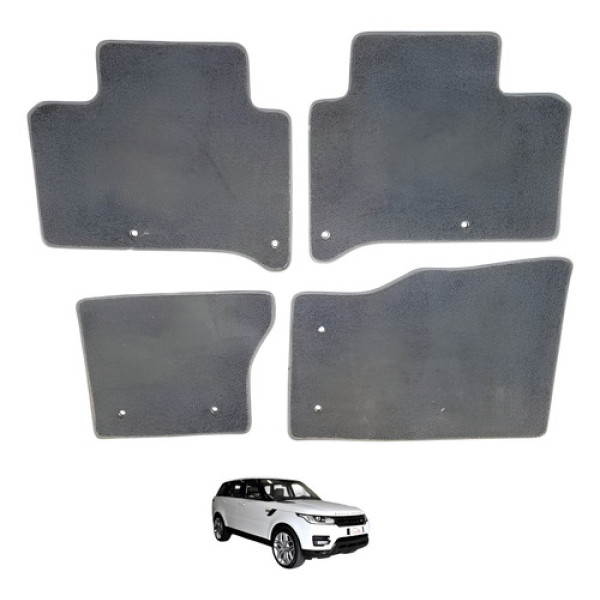 Jogo Tapete Land Rover Range Rover Sport 2014 Branco