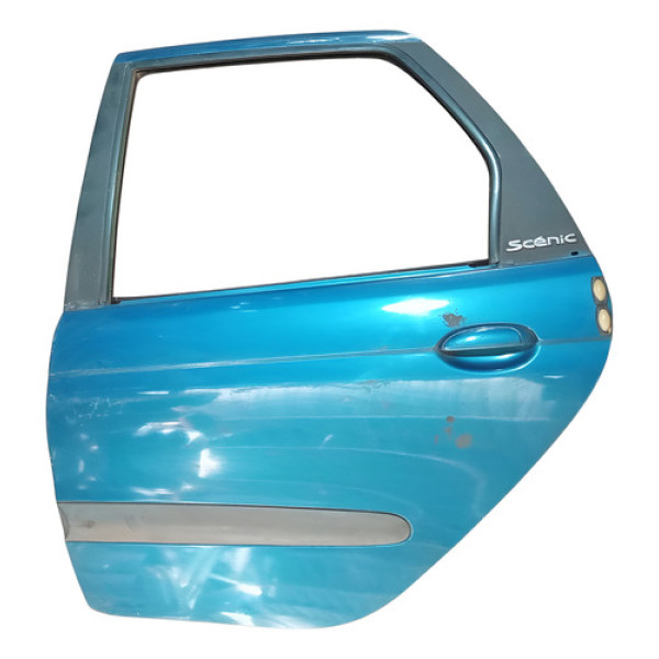 Porta Traseira Le Renault Scenic 1.6 2003 Traseira Esquerdo Azul