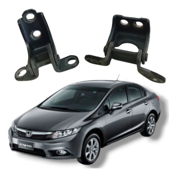 Par Dobradiça Traseira Esquerda Honda Civic Lxs 2012 2016
