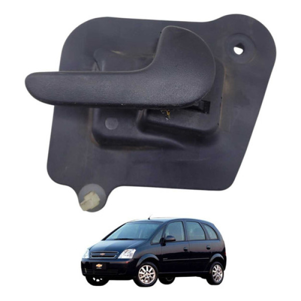 Maçaneta Interna Porta Traseira Ld Gm Meriva  2011 93305492 Preto Traseira