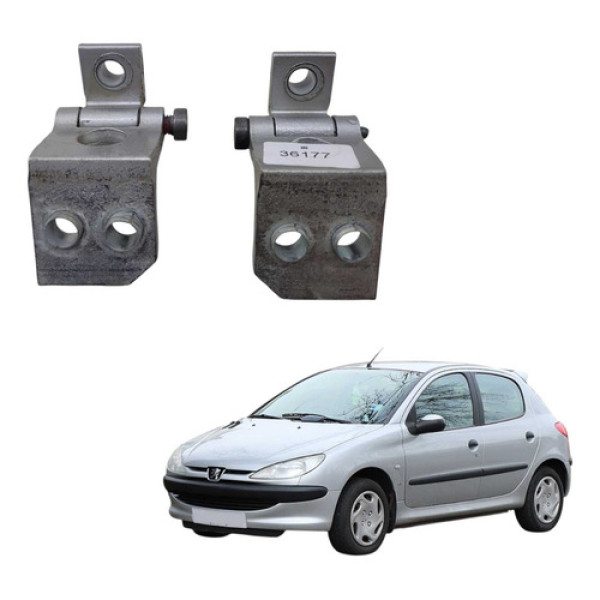 Par Dobradiça Porta Dianteira Le Peugeot 206 2001 2008