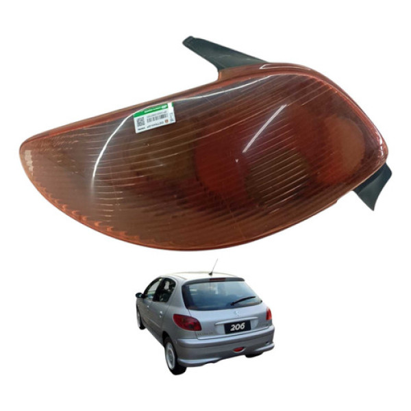 Lanterna Esquerda Peugeot 206 2004 2008 Esquerdo/motorista Vermelho
