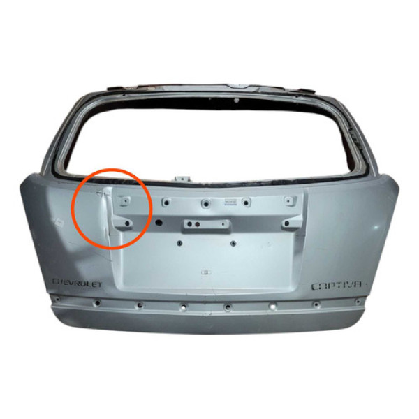 Tampa Traseira Gm Captiva 2009 Prateado