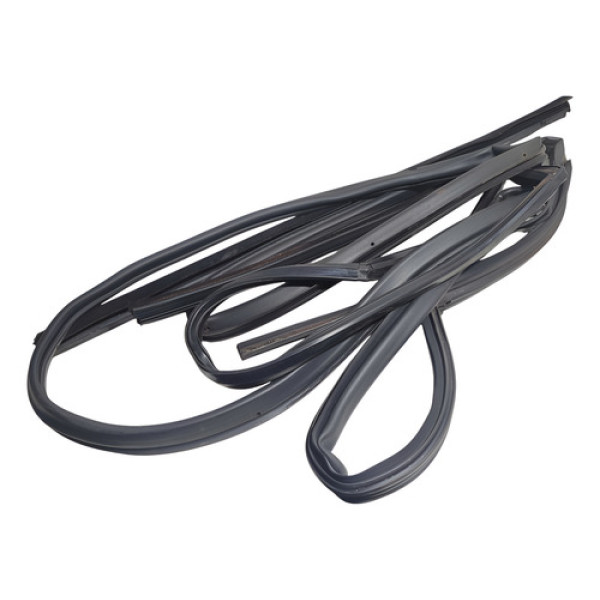 Kit Pestana Borracha Porta Tras Esquerda Ford Fiesta 2014 Preto