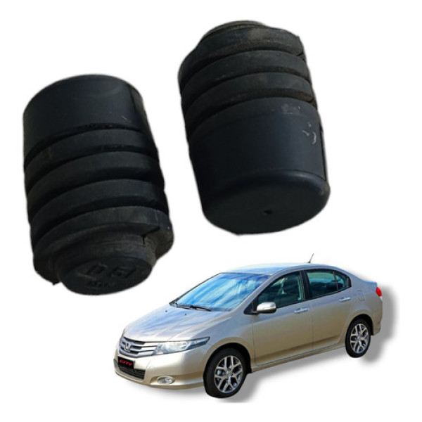 Par Batente Tampa Traseira Honda City 2009 A 2013